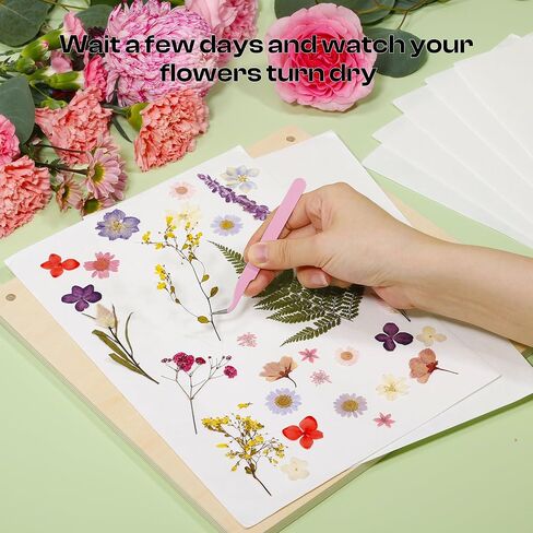 Caydo 22pcs Large 9" x 9" Blotting Paper for Flower Press Kit 11" x 11", Highly Absorbent and Reusable Blotter Papers for Flower Press & Herbarium, Simply Cutting Blotter Sheets for Craft Supplies in Saudi Arabia