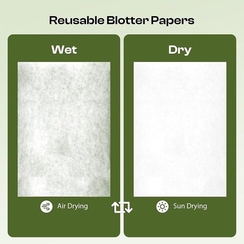 Caydo 22pcs Large 9" x 9" Blotting Paper for Flower Press Kit 11" x 11", Highly Absorbent and Reusable Blotter Papers for Flower Press & Herbarium, Simply Cutting Blotter Sheets for Craft Supplies in Saudi Arabia