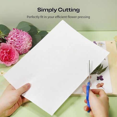 Caydo 22pcs Large 9" x 9" Blotting Paper for Flower Press Kit 11" x 11", Highly Absorbent and Reusable Blotter Papers for Flower Press & Herbarium, Simply Cutting Blotter Sheets for Craft Supplies in Saudi Arabia