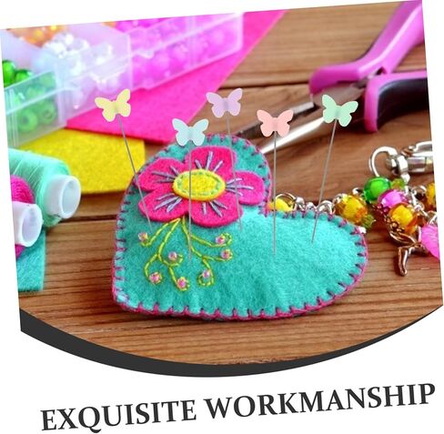TEHAUX 100Pcs Sewing Pins Decorative Stitching Pins for Crafts Embroidery Quilting and Dressmaking Durable Wire for Safe Use in Saudi Arabia