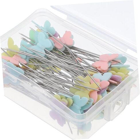 TEHAUX 100Pcs Sewing Pins Decorative Stitching Pins for Crafts Embroidery Quilting and Dressmaking Durable Wire for Safe Use in Saudi Arabia