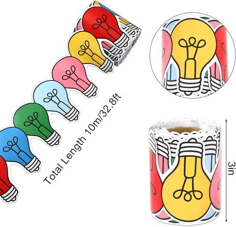 32.8ft Colorful Light Bulletin Board Border Y2K Light Bulb Die-Cut Border Trim for Motivational Chalkboard Decoration in Saudi Arabia