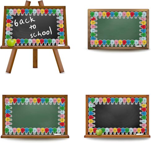 32.8ft Colorful Light Bulletin Board Border Y2K Light Bulb Die-Cut Border Trim for Motivational Chalkboard Decoration in Saudi Arabia