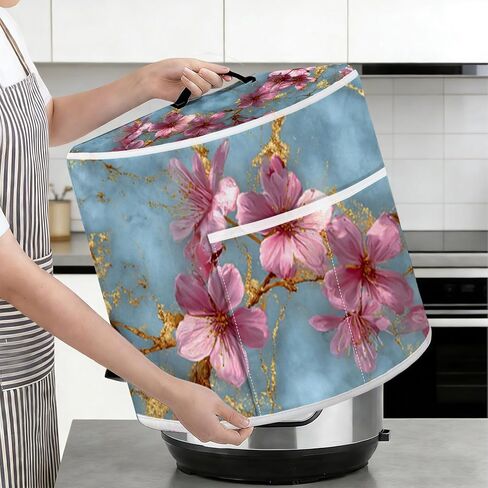 Dust Cover Compatible with Instant Pot 3-6-8 Quart | Pressure Cooker Cover with Storage Pockets, Kitchen Appliance Protector for Slow Cooker Accessories in Saudi Arabia