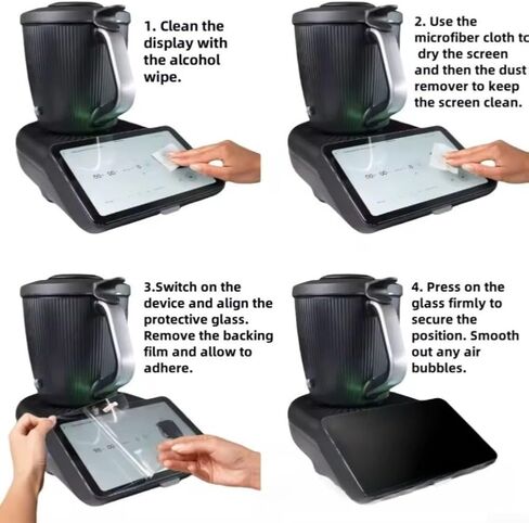 Clear Tempered Glass Screen Protector for Thermomix TM7 Scratch-Resistant Transparent Cover for Full Display Protection Precise Fit 24.1 x 16 x 0.4 cm in Saudi Arabia