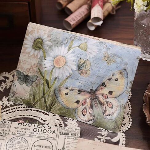 30 PCS Vintage Paper - Scrapbooking Supplies Aesthetic Paper Decoupage for Arts and Crafts DIY,Room Wall Decor in Saudi Arabia