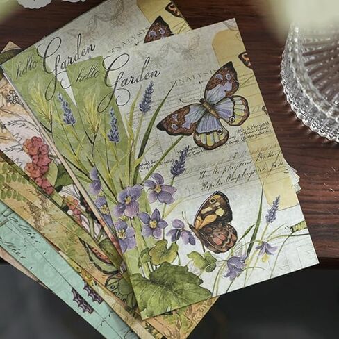 30 PCS Vintage Paper - Scrapbooking Supplies Aesthetic Paper Decoupage for Arts and Crafts DIY,Room Wall Decor in Saudi Arabia