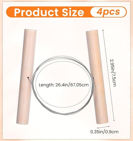 4Pcs Wire Clay Cutter, Plasticine Clay Wire Cutter for Dough, Sculpting, Trimming, Pottery, Carving, Easy to Use in Saudi Arabia