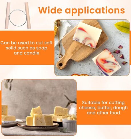 4Pcs Wire Clay Cutter, Plasticine Clay Wire Cutter for Dough, Sculpting, Trimming, Pottery, Carving, Easy to Use in Saudi Arabia