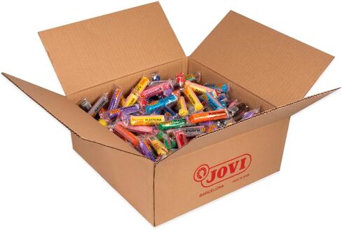 Jovi - Modeling Clay School Pack, 288 Bars, 12 Colors, 9.5 lb Total, Non-Drying Plasticine for Arts and Crafts, Back to School Supplies for Teachers, Bulk Buy in Kuwait