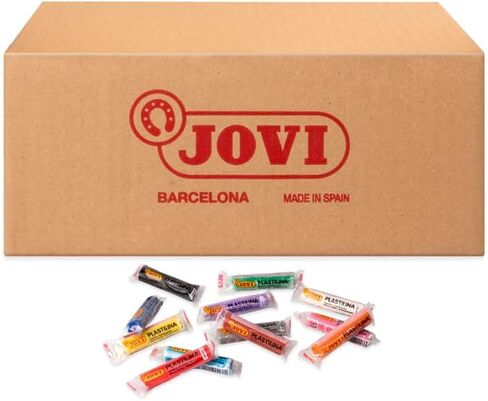 Jovi - Modeling Clay School Pack, 288 Bars, 12 Colors, 9.5 lb Total, Non-Drying Plasticine for Arts and Crafts, Back to School Supplies for Teachers, Bulk Buy in Kuwait