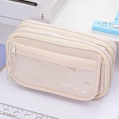 Capacity Pencil Pen Case Office Large Storage High Capacity Bag Pouch Holder Box Organizer in Saudi Arabia
