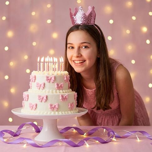 SHENLIU 50Pcs Pink Bow Cupcake Toppers, Pink Bowknot Cake Decorating Birthday Cake Decorations for Bridal Engagement Wedding Baby Shower Party (Not Edible) in Saudi Arabia