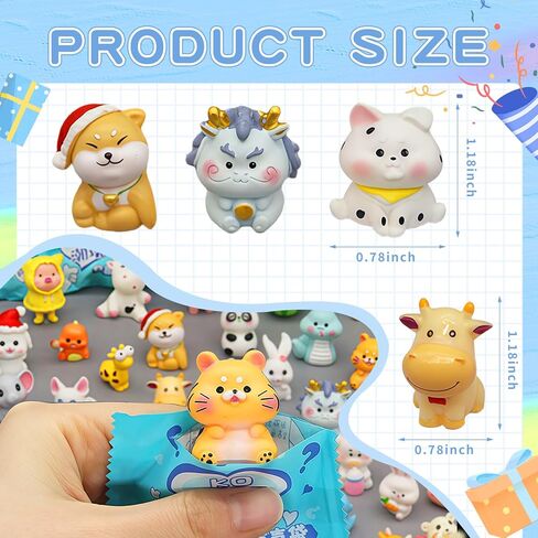 Mini Animal Blind Bags, Mysterious, Candy Paper, 20Pcs Animal Blind Bags, Children's Surprise Prizes in Saudi Arabia