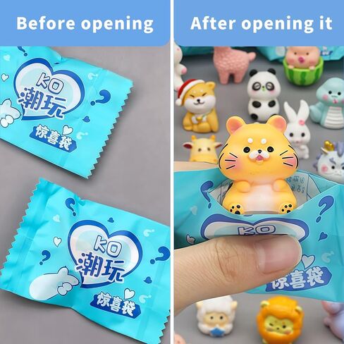 Mini Animal Blind Bags, Mysterious, Candy Paper, 20Pcs Animal Blind Bags, Children's Surprise Prizes in Saudi Arabia