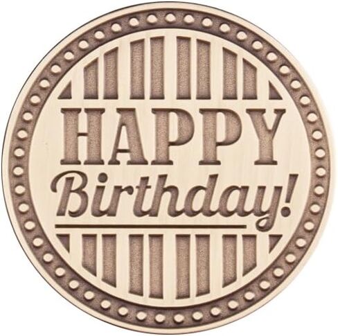 Coins For Anything, Inc Happy Birthday Gold Engravable Novelty Coin in Saudi Arabia