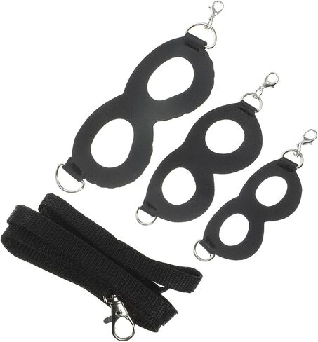 POPETPOP Adjustable Black Reptile Harness Leash for Bearded Dragon and Gecko, Small Animal Chest Strap for Outdoor Walking and Training in Saudi Arabia