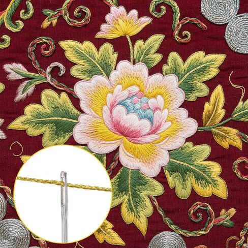 12 Skeins Metallic Embroidery Floss Gold Silver Embroidery Thread Friendship Bracelet String Cross Stitch Thread Metallic Threads for Crochet Sewing Making Yarn Accessories Craft String Art Supplies in Saudi Arabia