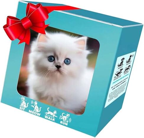 Cats Companion Plush Toy with Barking Tail Wagging Traction Rope Design for Toddler Learn to Crawl Barking Cats Plush Toy in Saudi Arabia