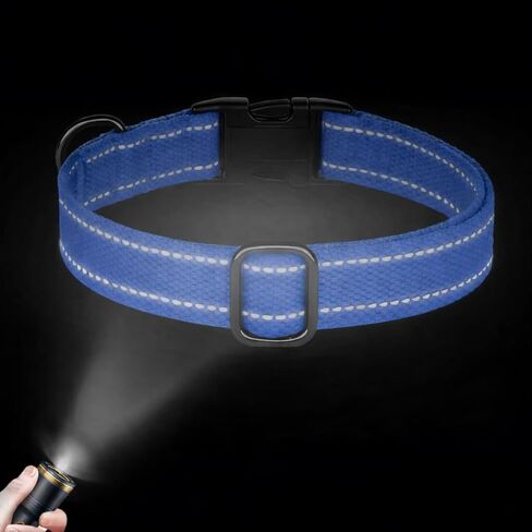 Personalized Dog Collar with Engraved Metal Buckle Reflective Cotton Custom Collar for Dogs Puppy with Name and Phone Number 8 Colors, 4 Sizes (Pink, S, 9"-12") in Saudi Arabia