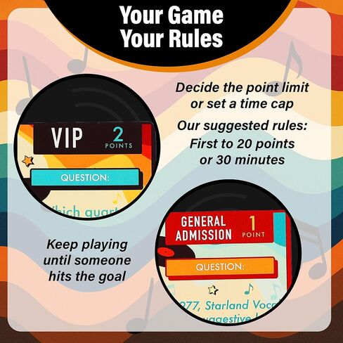 AQUARIUS I Love 70’s Music Trivia Card Game – Retro 1970s Music Quiz Game, Disco Rock Pop Trivia Cards, Party Game for Adults & Teens, Gift for Music Lovers in Saudi Arabia