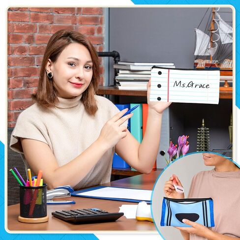 24 قطعة هدية العودة إلى المدرسة مقلمة لطيفة هدية تقدير المعلم حقيبة Kawaii حقيبة أقلام رصاص محمولة مع سحاب منظم قرطاسية لمستلزمات حفلات العودة إلى المدرسة in Saudi Arabia