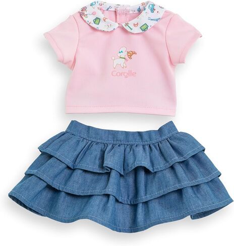 Corolle Dolls Clothes 12" Weekend in Paris: T-Shirt & Ruffled Skirt in Saudi Arabia