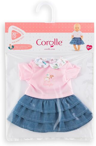 Corolle Dolls Clothes 12" Weekend in Paris: T-Shirt & Ruffled Skirt in Saudi Arabia
