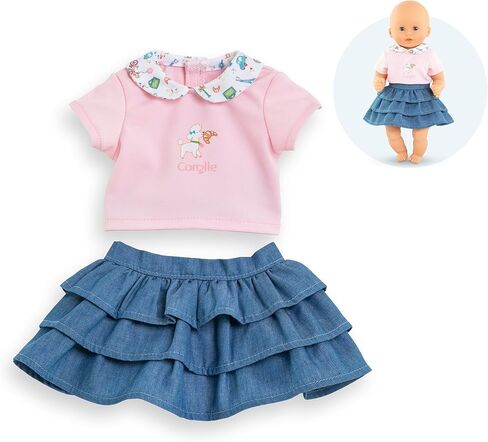 Corolle Dolls Clothes 12" Weekend in Paris: T-Shirt & Ruffled Skirt in Saudi Arabia