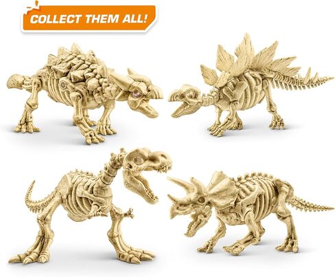 Robo Alive Fossil Find Amber Adventure (T-REX) من ZURU، لعبة Surprise Unboxing وDinosaur للأولاد in Kuwait