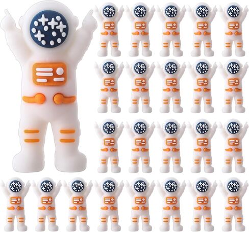 50 Pcs Mini Astronaut Figurines, Miniature Astronaut Toy Spaceman Figures for Kids Space Party Favor Easter Egg Stuffers Birthday Piñata Classroom Gift Prize Reward Goodie Bag (Multicolor) in Saudi Arabia