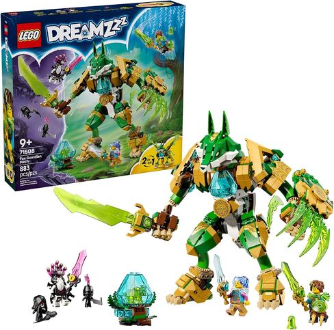 لعبة البناء LEGO DREAMZzz Fox Guardian Mech للأولاد والبنات - مجموعة اللعب التظاهري للأطفال، للأعمار من 9 سنوات فما فوق - مع خيارين للبناء، و3 شخصيات مصغرة، و3 مخلوقات - فكرة هدية لأعياد الميلاد - 71508 in Saudi Arabia