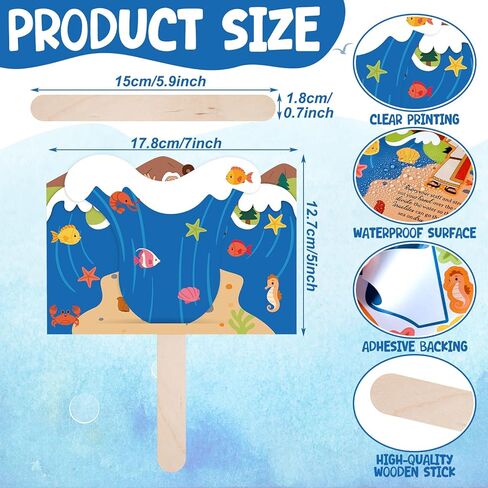 24 مجموعة من أدوات فراق البحر الأحمر الحرفية، الحرف الدينية DIY، هدايا إيمان يسوع، مشروع فني للكتاب المقدس المسيحي لأنشطة مجموعات الكنيسة في مدرسة الأحد VBS، هدية إبداعية in Kuwait