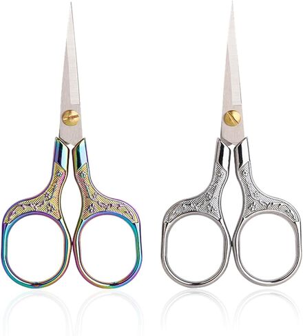 2 Piece Small Sewing Scissors Sharp Embroidery Crochet Scissors, Crochet accessories Yarn fabric scissors for Needlework Arts & Crafts DIY Tools in Saudi Arabia