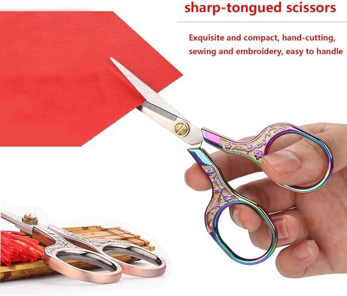 2 Piece Small Sewing Scissors Sharp Embroidery Crochet Scissors, Crochet accessories Yarn fabric scissors for Needlework Arts & Crafts DIY Tools in Saudi Arabia