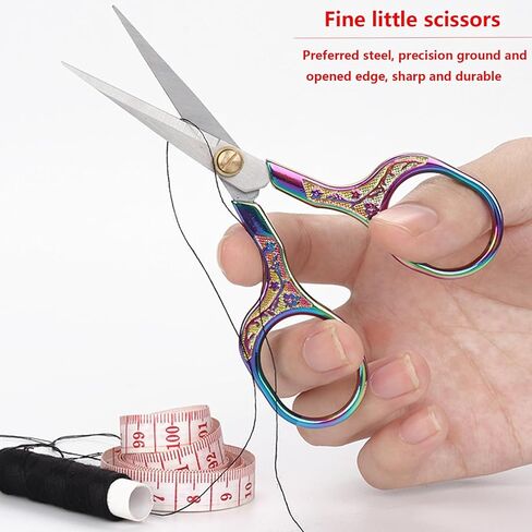 2 Piece Small Sewing Scissors Sharp Embroidery Crochet Scissors, Crochet accessories Yarn fabric scissors for Needlework Arts & Crafts DIY Tools in Saudi Arabia