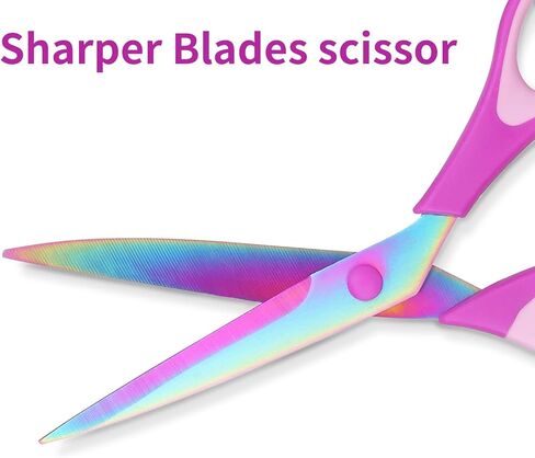 Fabric Scissors, Dressmaking with Titanium Plated Stainless Steel, Tailor Scissors for Cutting Fabrics and Leather, for Household Use，Set of 3 in Saudi Arabia