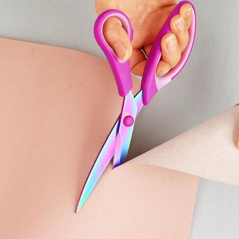 Fabric Scissors, Dressmaking with Titanium Plated Stainless Steel, Tailor Scissors for Cutting Fabrics and Leather, for Household Use，Set of 3 in Saudi Arabia