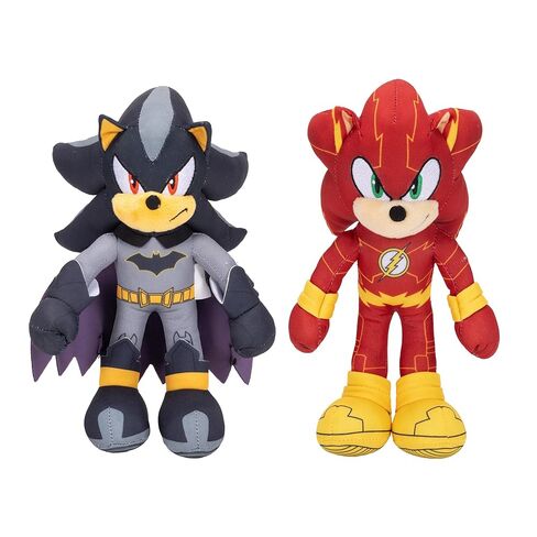 Sonic The Hedgehog DC Comics Shadow as Batman and Sonic as The Flash 9" Plush 2-Pack in Saudi Arabia
