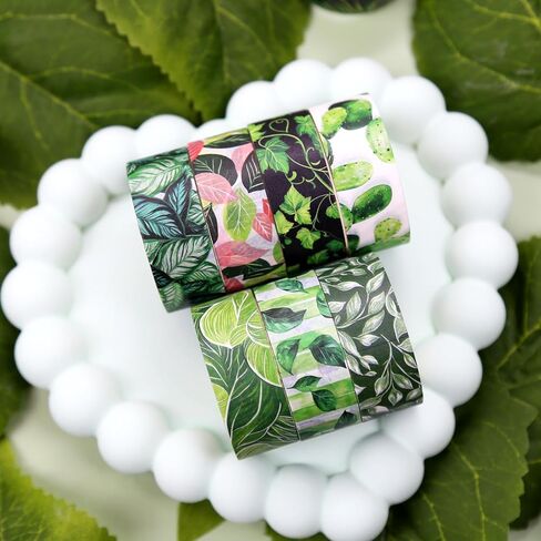 Green Plant Washi Tape Set, 12 Rolls Botanical Tape Green Leaves Decorative Tape Spring Tropical Masking Tapes for Journaling, Scrapbooking, Planners & DIY Crafts, Gift Wrapping in Saudi Arabia