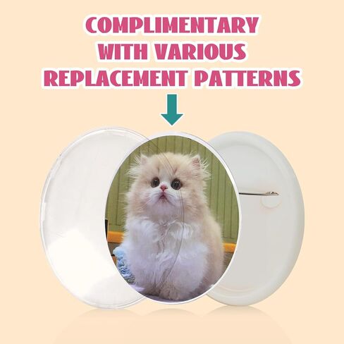 آلة صنع الأزرار SolaceShine، 55 مم (2.16 بوصة) أجزاء الأزرار DIY آلة ضغط شارة الدبوس الجديدة مع 48 قطعة من صانع الأزرار لصانع الدبابيس في عيد الميلاد وأعياد الميلاد وعيد الشكر وهدية عيد الحب in Kuwait