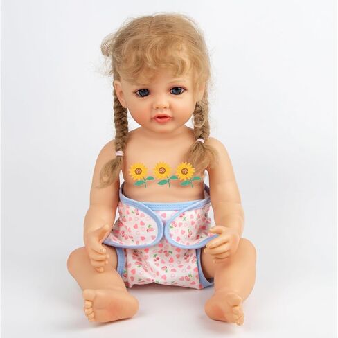 4PCS Reborn Baby Dolls Diapers for 17-22 Inch Reborn Baby Doll Clothes Adjustable Baby Doll Diapers Reusable in Saudi Arabia