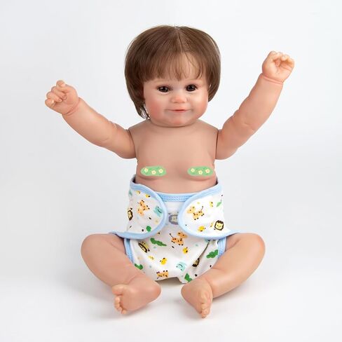 4PCS Reborn Baby Dolls Diapers for 17-22 Inch Reborn Baby Doll Clothes Adjustable Baby Doll Diapers Reusable in Saudi Arabia