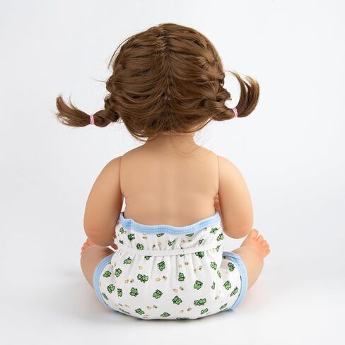 4PCS Reborn Baby Dolls Diapers for 17-22 Inch Reborn Baby Doll Clothes Adjustable Baby Doll Diapers Reusable in Saudi Arabia