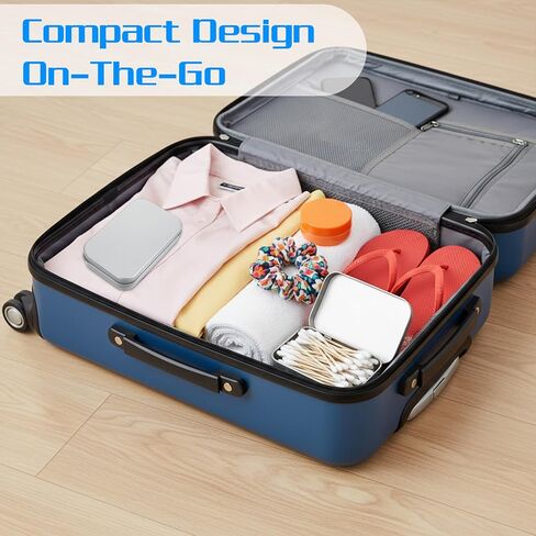 Nogeqi 2 pcs Metal Tin Box, Rectangular Metal Storage Box, Small Boxes with Lid, Empty Hinged Tin Container, Mini Small Storage Kit for Jewelry Eraser Candy Craft Organize (Matte Silver) in Saudi Arabia