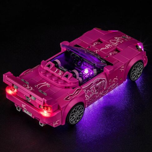 YEABRICKS LED Light for Lego-77241 Speed ​​Champions 2 Fast 2 Furious Honda S2000 نموذج مكعبات البناء (مجموعة البناء غير متضمنة) in Saudi Arabia