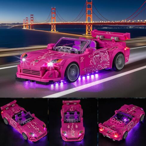 YEABRICKS LED Light for Lego-77241 Speed ​​Champions 2 Fast 2 Furious Honda S2000 نموذج مكعبات البناء (مجموعة البناء غير متضمنة) in Saudi Arabia