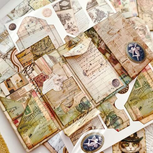 Junk Journal Supplies, Vintage Decorative Scrapbook Supplies for Junk Journal Card Making Picture Art Collage DIY in Saudi Arabia