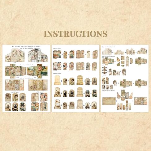Junk Journal Supplies, Vintage Decorative Scrapbook Supplies for Junk Journal Card Making Picture Art Collage DIY in Saudi Arabia