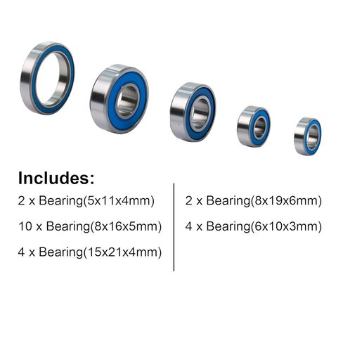 22Pcs RC Sealed Bearing Set for Arrma Typhon Kraton Outcast Fireteam Notorious Senton Talion 6S BLX Upgrade in Saudi Arabia